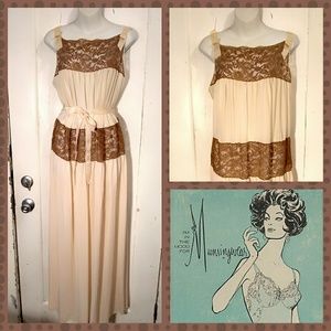 VTG 60s Munsingwear Grecian-Style Negligee XL/ 36